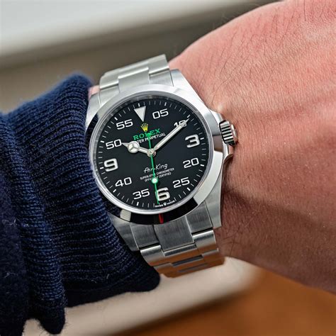 rolex air king vs explorer|rolex air king 126900 review.